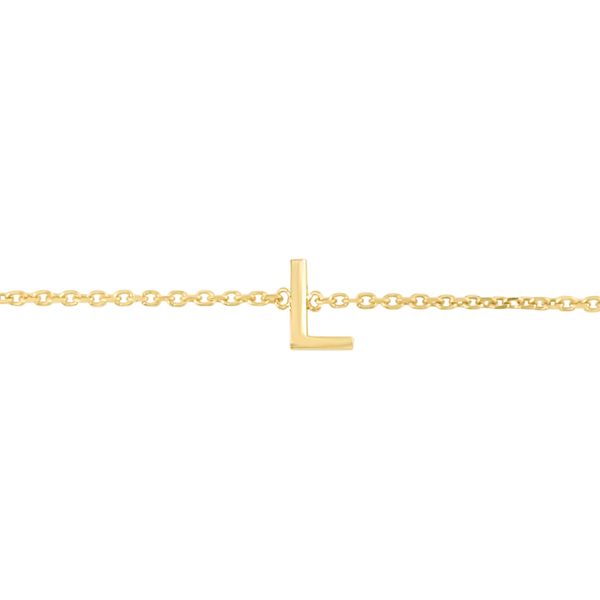 14K Mini Initial L Bracelet Comstock Jewelers Edmonds, WA