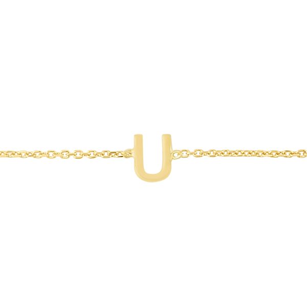 14K Mini Initial U Necklace Parris Jewelers Hattiesburg, MS