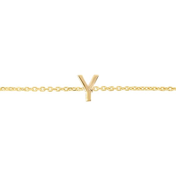 14K Mini Initial Y Necklace Midtown Jewelers Herndon, VA