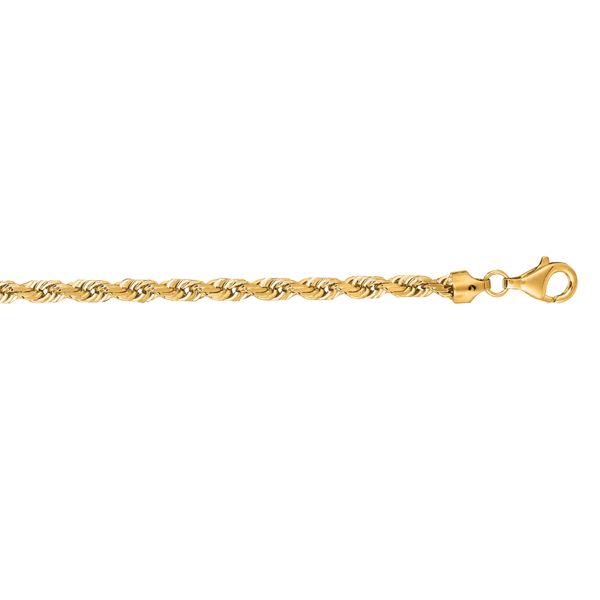 14K Gold 7mm Solid Royal Rope Chain  J. West Jewelers Round Rock, TX