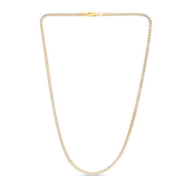 14K 3.2mm Round Pave Franco Chain J. Anthony Jewelers Neenah, WI