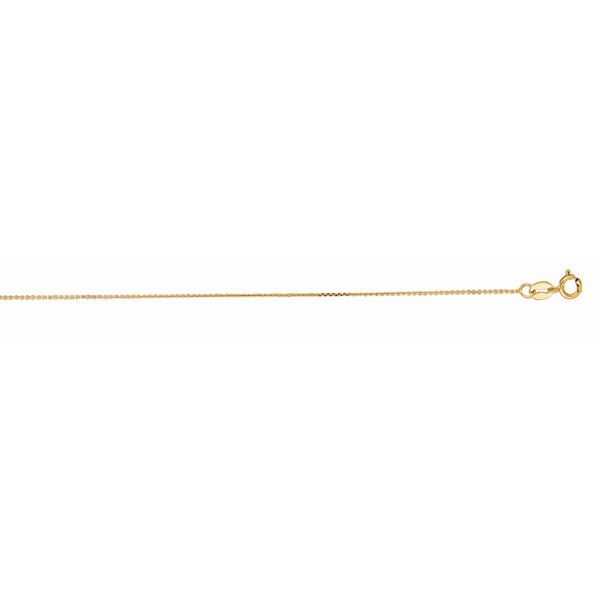 14K Gold .9mm Diamond Cut Cable Chain  J. West Jewelers Round Rock, TX