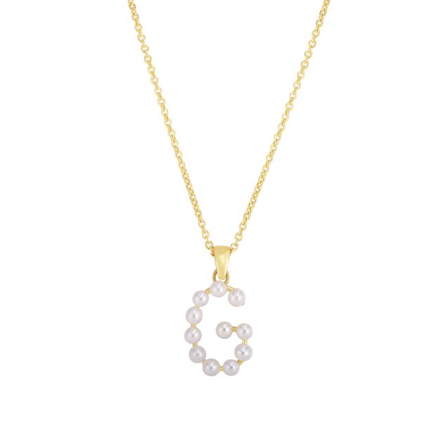 14K Pearl G Initial Necklace Karen's Jewelers Oak Ridge, TN