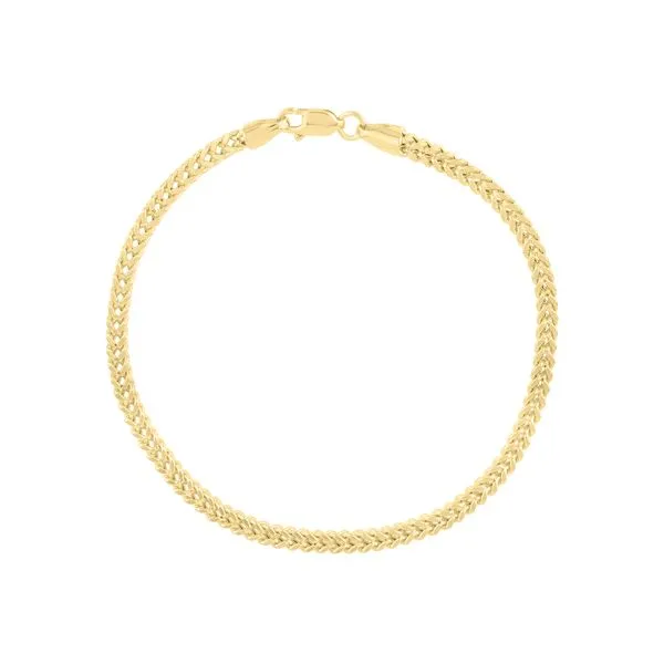 14K Gold 3mm Semi-Solid Square Franco Chain SFR080-20 | Moseley