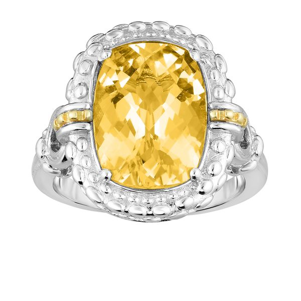 Sterling Silver & 18K Gold Gemstone Cocktail Ring Barron's Fine Jewelry Snellville, GA