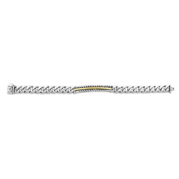 Men's Cuban Cable Link and 18K Gold Bracelet Scirto's Jewelry Lockport, NY