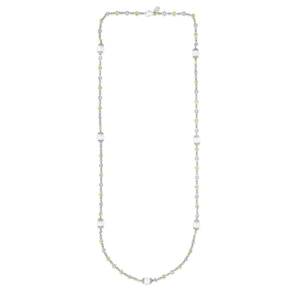 18K Gold & Silver 30in Cable Necklace SILRC14258-30 | Stone | Boone, NC