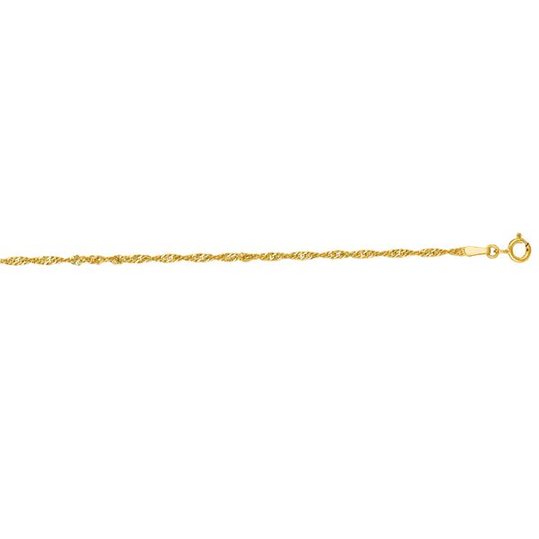 14K Gold 1.8mm Singapore Chain Midtown Jewelers Herndon, VA