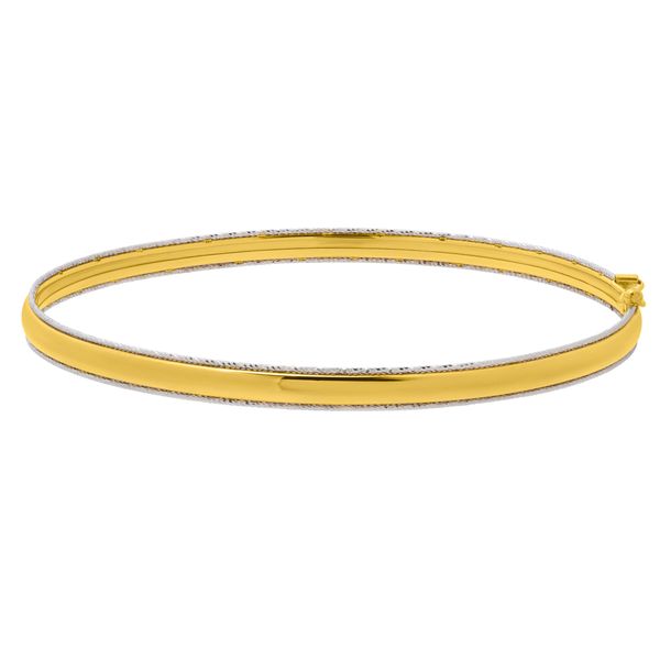 14K Gold Classic Polished Bangle Midtown Jewelers Herndon, VA