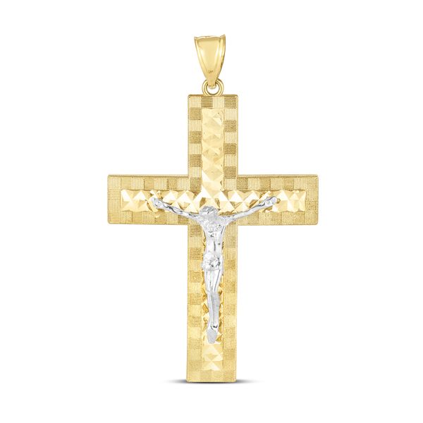 14K Two-tone Cross Pendant Carroll / Ochs Jewelers Monroe, MI