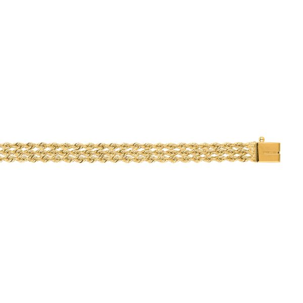 Gold Triple Chain Bracelet