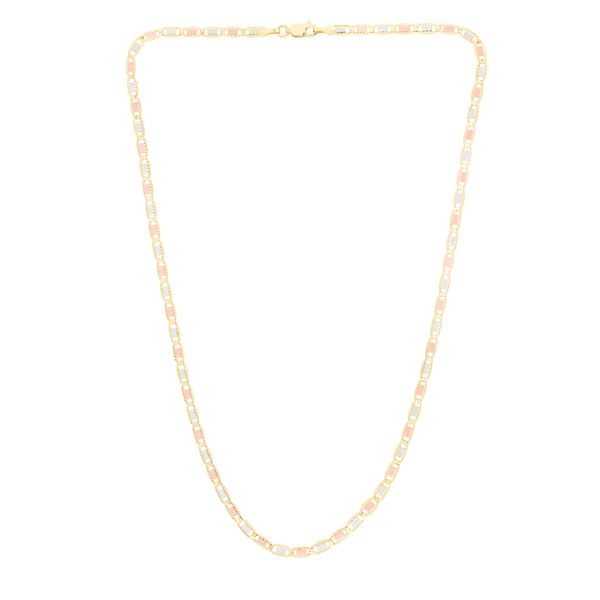 14K 2.5mm Tricolor Valentino Chain J. West Jewelers Round Rock, TX