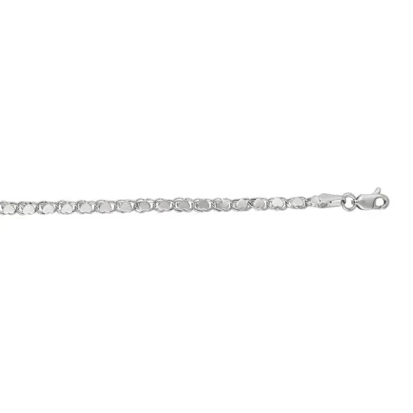 Diamond Lock Necklace in 14K White Gold (18 in)