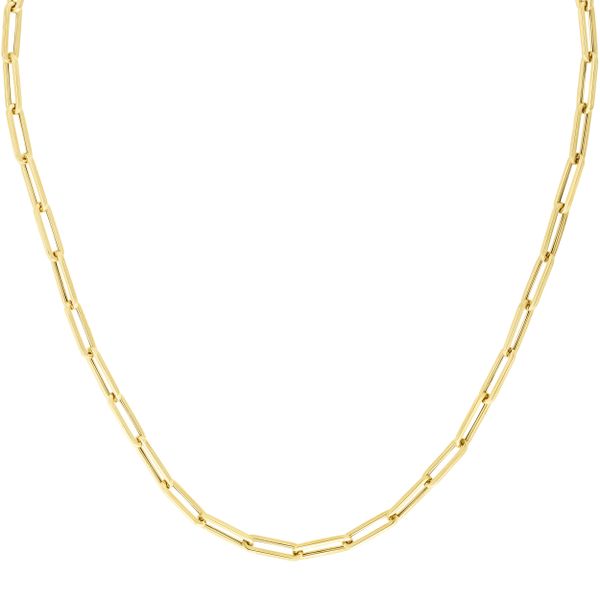 10K Gold 4.2mm Lite Paperclip Necklace Patterson's Diamond Center Mankato, MN