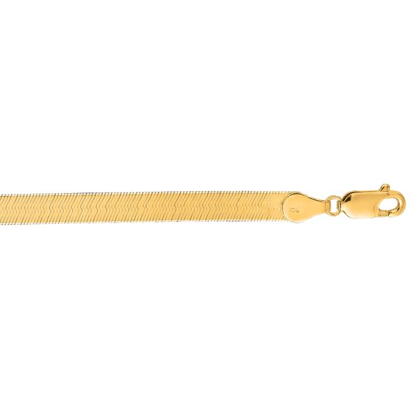 10K Gold 4.6mm Herringbone Necklace Comstock Jewelers Edmonds, WA
