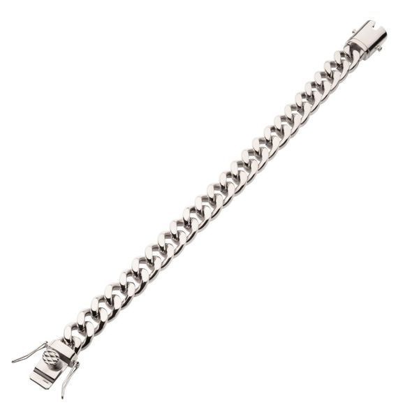 12mm Steel Miami Cuban Chain Bracelet Image 2 Spath Jewelers Bartow, FL