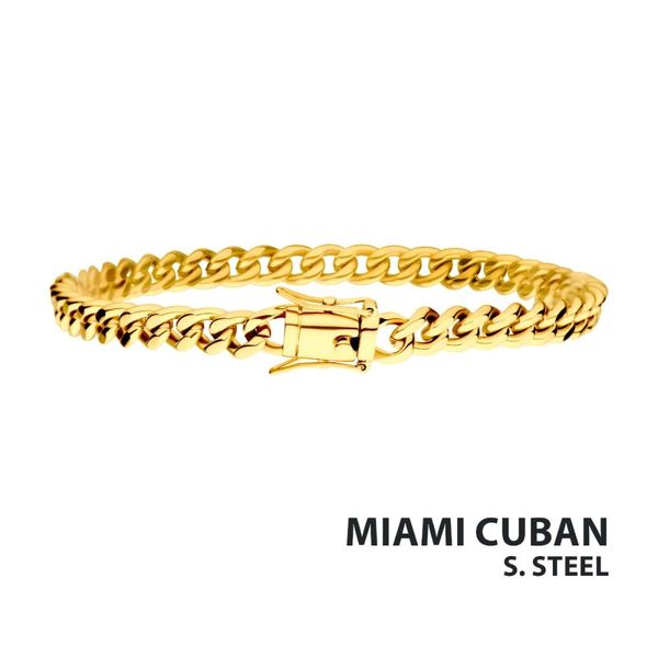 6mm 18K Gold Plated Miami Cuban Chain Bracelet Alexander Fine Jewelers Fort Gratiot, MI