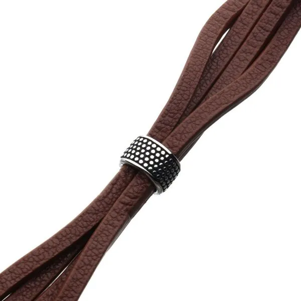 Houston belt in brown braided leather