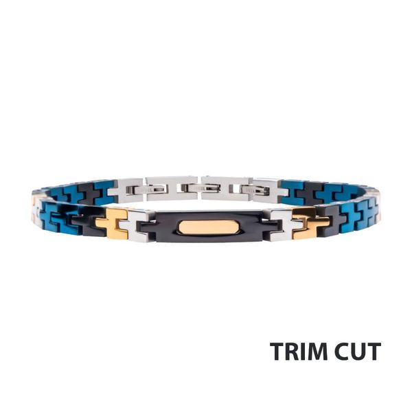 Trim Cut Tricolor Bracelet Ken Walker Jewelers Gig Harbor, WA