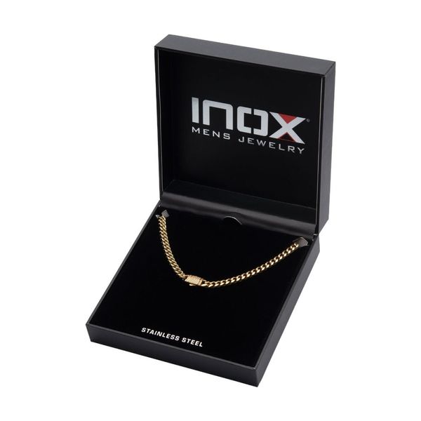 6mm 18K Gold Plated Miami Cuban Chain Necklace with CNC Precision Set Lab-grown Diamonds Double Tab Box Clasp  Image 5 Tipton's Fine Jewelry Lawton, OK