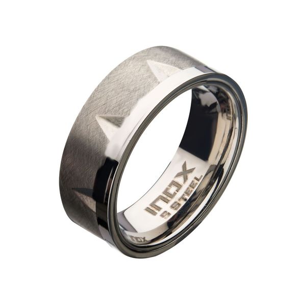 Wijzer slogan Verraad INOX Matte Stainless Steel with Notch Ring FR110ST-09 | Milano Jewelers |  Pembroke Pines, FL
