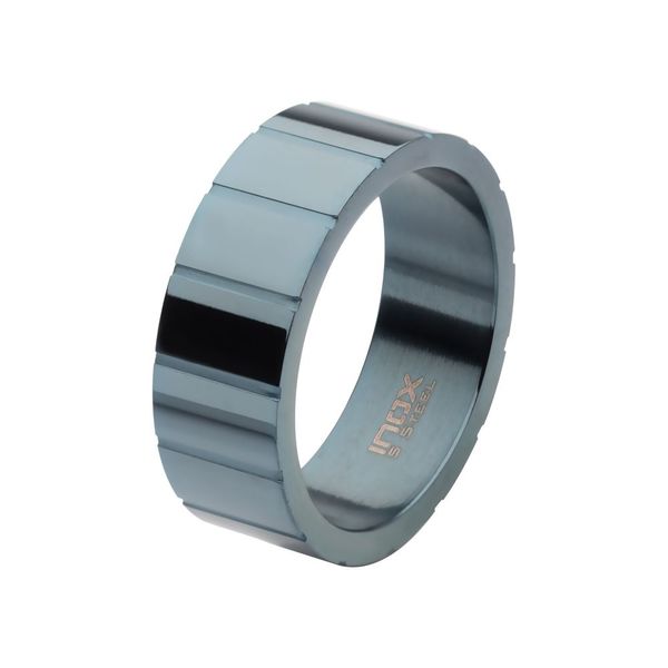 Blue IP Ridged Compact Ring Tipton's Fine Jewelry Lawton, OK