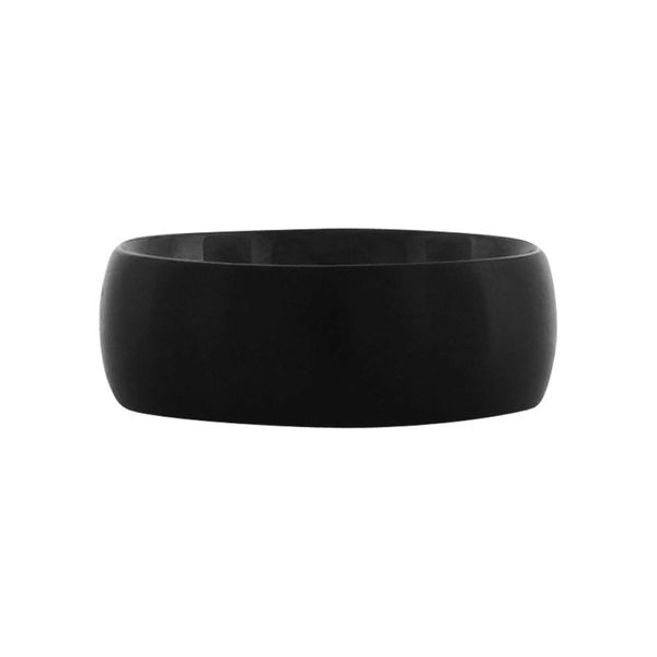 Plain Plated Black Matte Ring Image 2 Carroll / Ochs Jewelers Monroe, MI