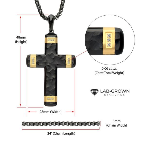 Large Heavy-Duty Crucifix Cross Necklace - Pendant For Men