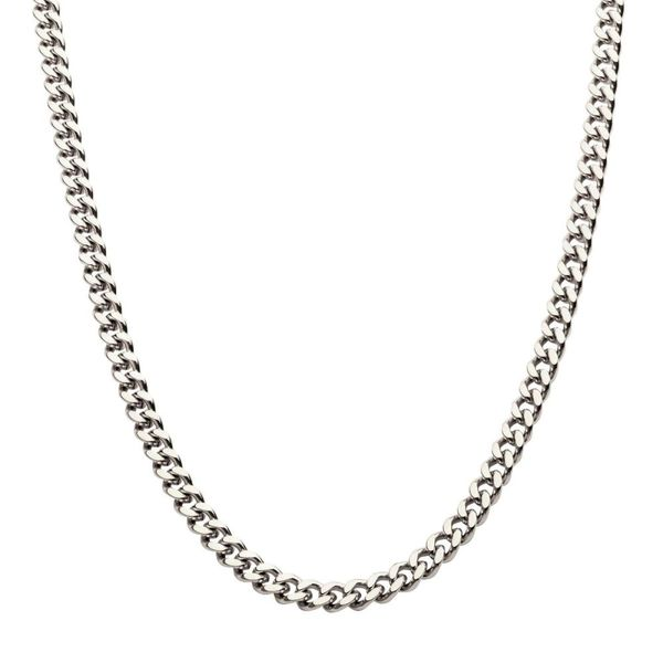 Cuban Chain Necklace - Black 6mm 24 Inches
