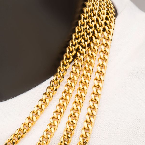 6mm 18K Gold Plated Miami Cuban Chain Image 3 Enchanted Jewelry Plainfield, CT
