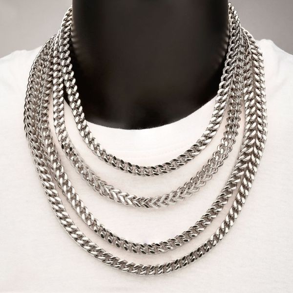 8mm Steel Franco Chain Necklace Image 2 Jayson Jewelers Cape Girardeau, MO