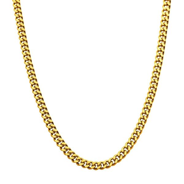 8mm 18K Gold Plated Diamond Cut Curb Chain Image 2 Carroll / Ochs Jewelers Monroe, MI