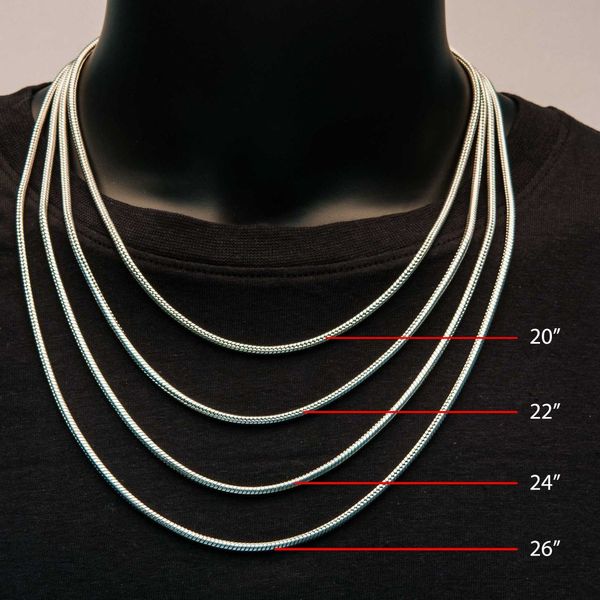 3mm Steel Rattail Chain Necklace Image 5 Carroll / Ochs Jewelers Monroe, MI