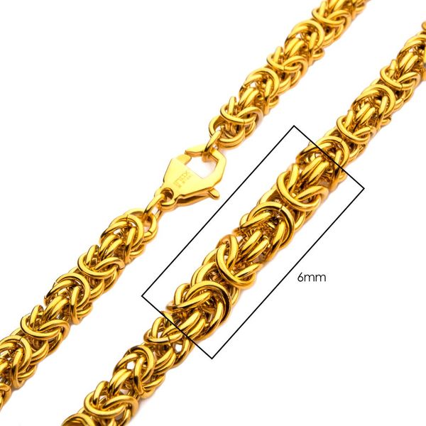 18K Gold Mens Chain Necklace 20