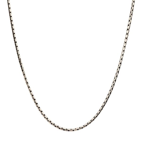 3mm Steel Boston Link Chain Necklace Image 2 Valentine's Fine Jewelry Dallas, PA