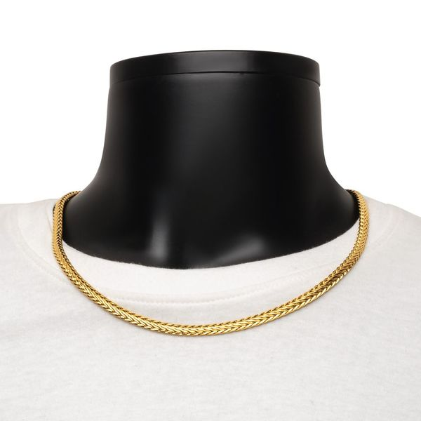 PVD Gold Plated Spiga Chain Necklace | Bartlett London – Estella Bartlett