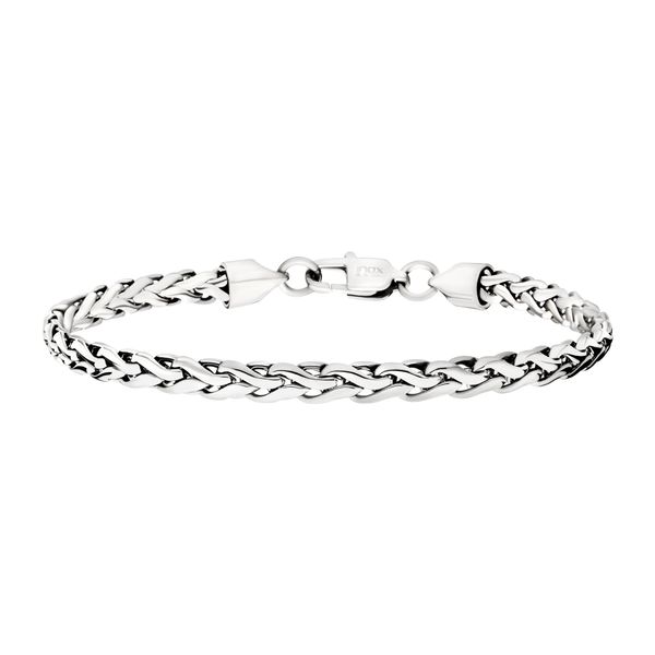 5mm High Polished Finish Stainless Steel Spiga Chain Bracelet Morin Jewelers Southbridge, MA