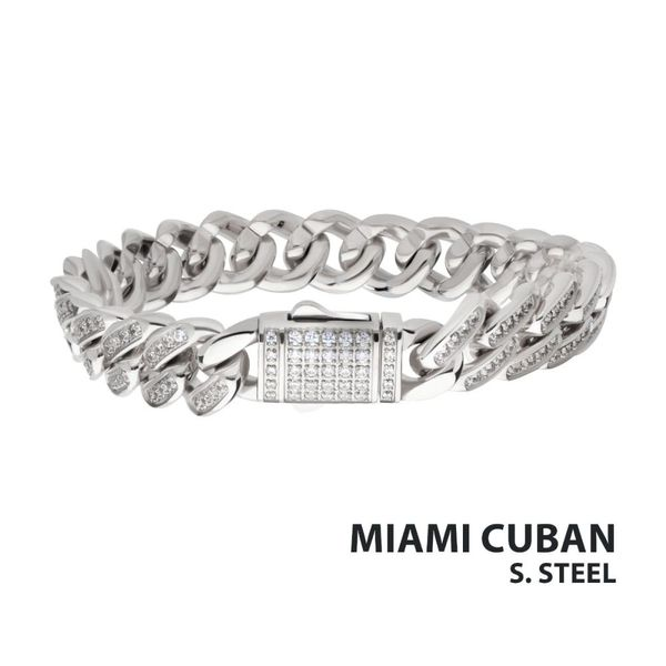 Draak woede Wierook 12mm Steel Miami Cuban Chain Bracelet with CNC Precision Set | Leitzel's  Jewelry | Myerstown, PA