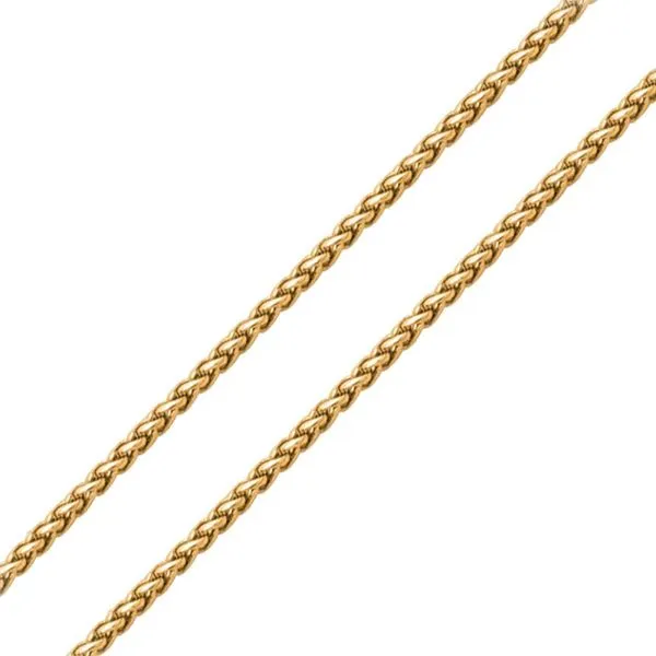 Cuoff Jewelry 3mm Stainless Steel Gold Chain Cuban Men's Necklace