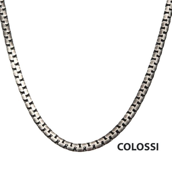 INOX Jewelry Steel Rose Gold & Black IP Reversible Bracelet