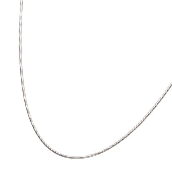 1.5mm 925 Italy Silver Polished Finish Snake Chain Necklace with Flat Lobster Clasp Image 3 Ken Walker Jewelers Gig Harbor, WA