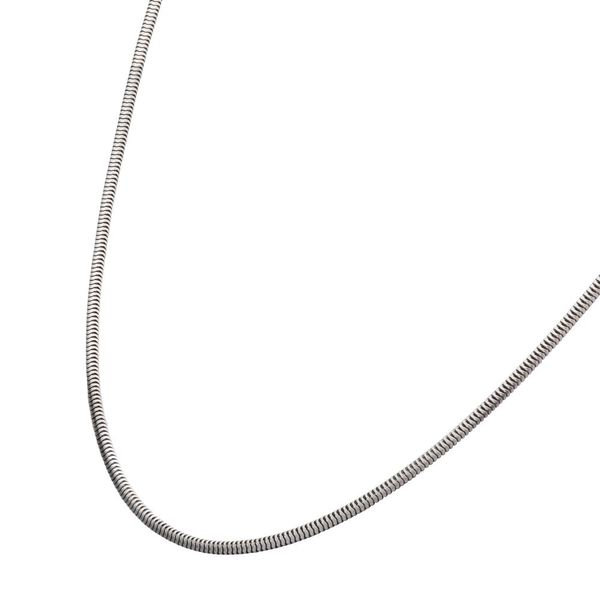 2.6mm 925 Italy Silver Polished Finish Box Chain Necklace wi, Crews  Jewelry