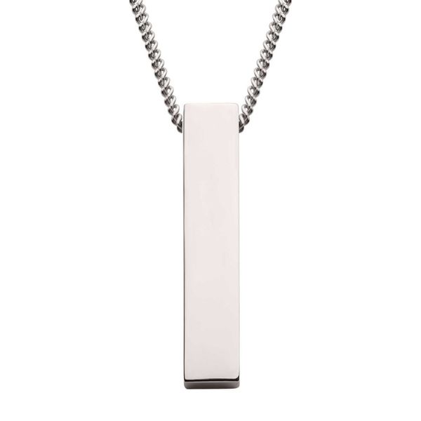 The Monolith Engravable Pendant with Chain Ken Walker Jewelers Gig Harbor, WA
