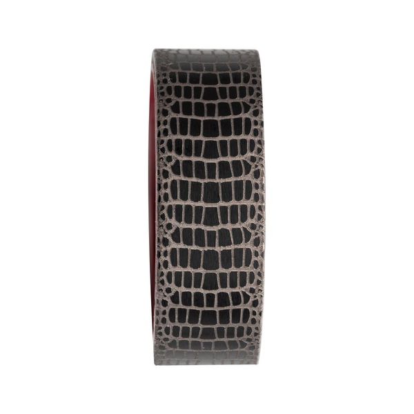 Titanium Black IP with Reptile Skin Pattern with Inner Rosewood Comfort Fit Ring Image 3 Wesche Jewelers Melbourne, FL
