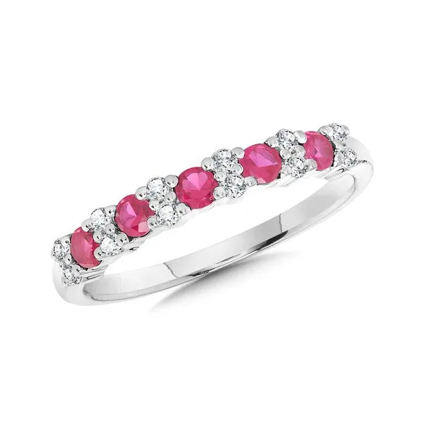 14K Ruby Diamond Stackable Ring CGR246W-DRUB Mesa Jewelers