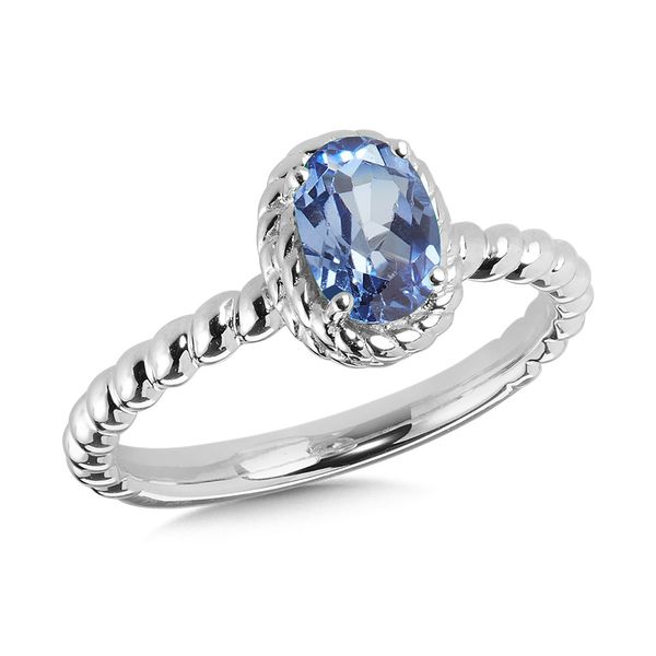 Sterling Silver Created Blue Sapphire Ring Gold Mine Jewelers Jackson, CA