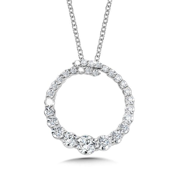 Love Moments Graduating Diamond Circle Pendant (1.00 ctw) Mesa Jewelers Grand Junction, CO