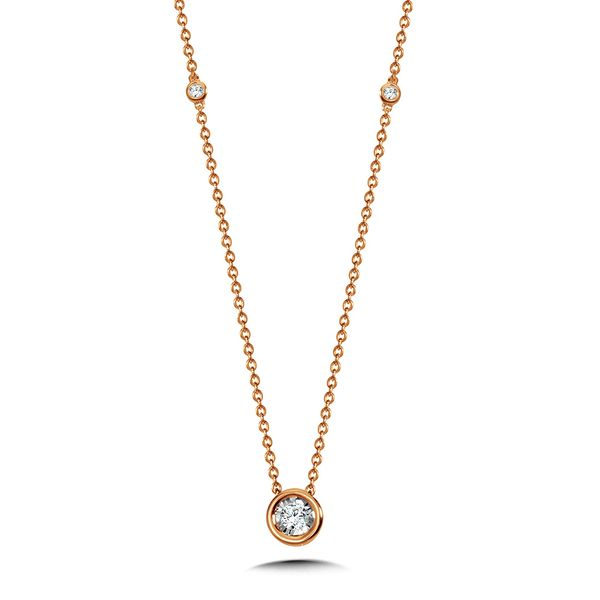 Floating Bezel Set Diamond Necklace | ShopStyle