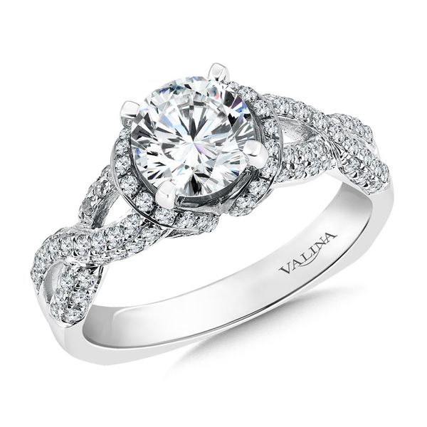 Crisscross Diamond Engagement Ring Mesa Jewelers Grand Junction, CO