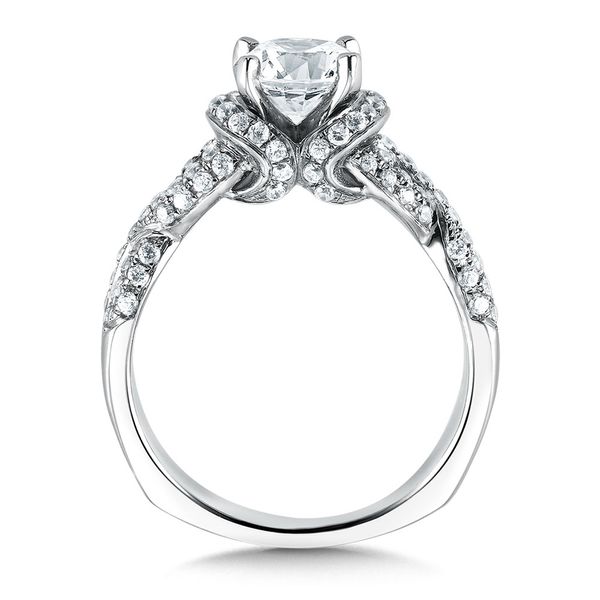 Crisscross Diamond Engagement Ring Image 2 The Jewelry Source El Segundo, CA